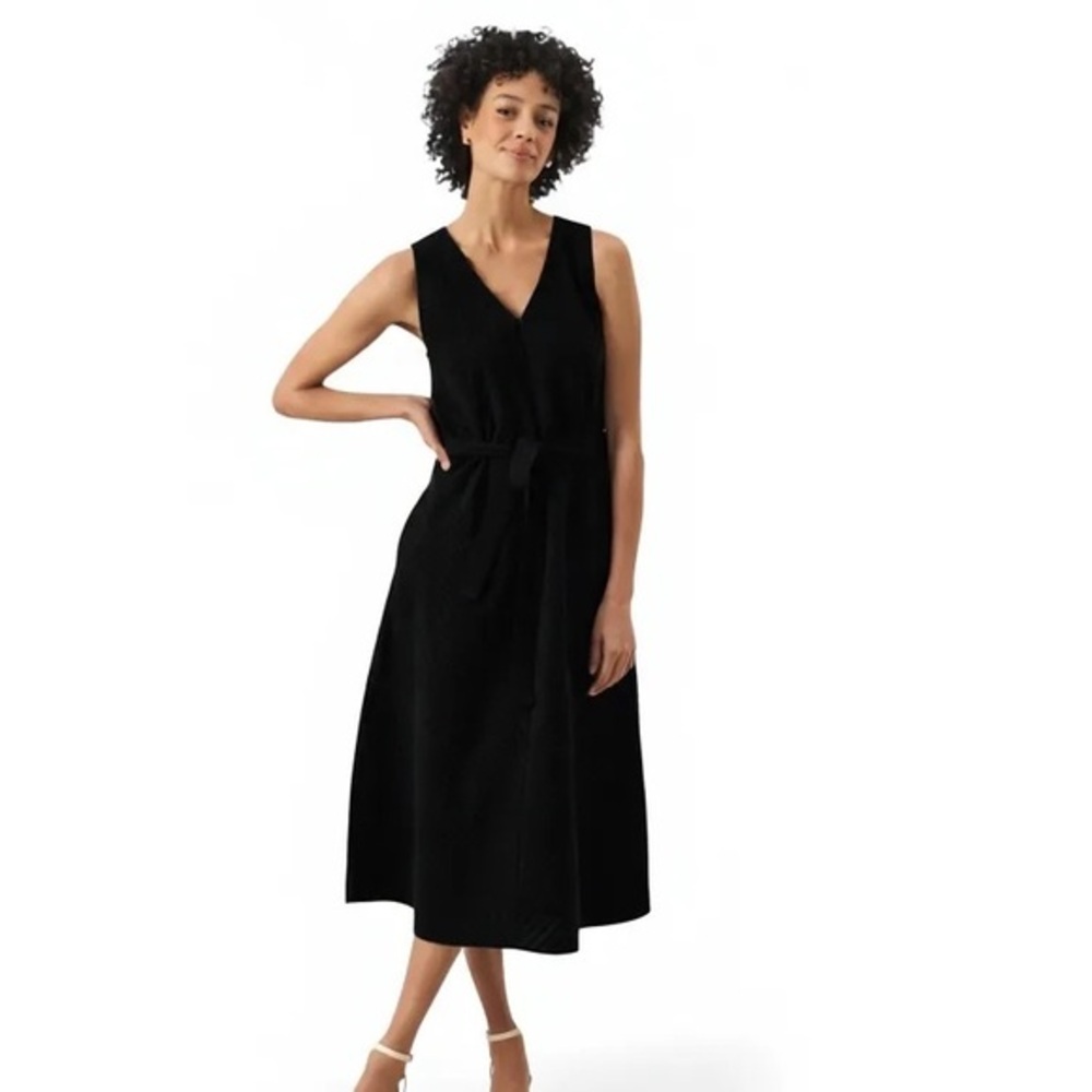 Part Two Black Belted Sleeveless Maxi Dress